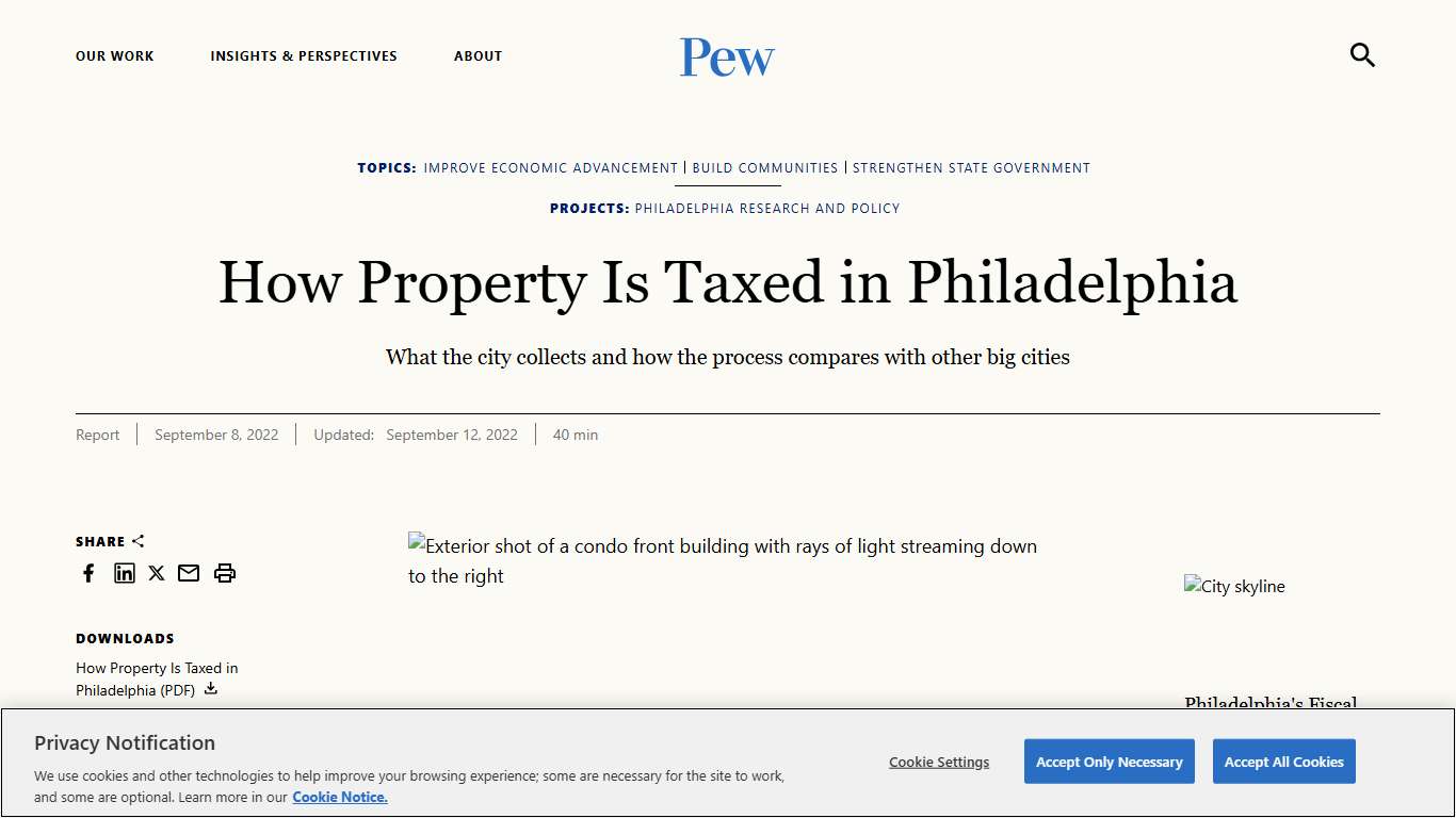 How Property Is Taxed in Philadelphia The Pew Charitable Trusts