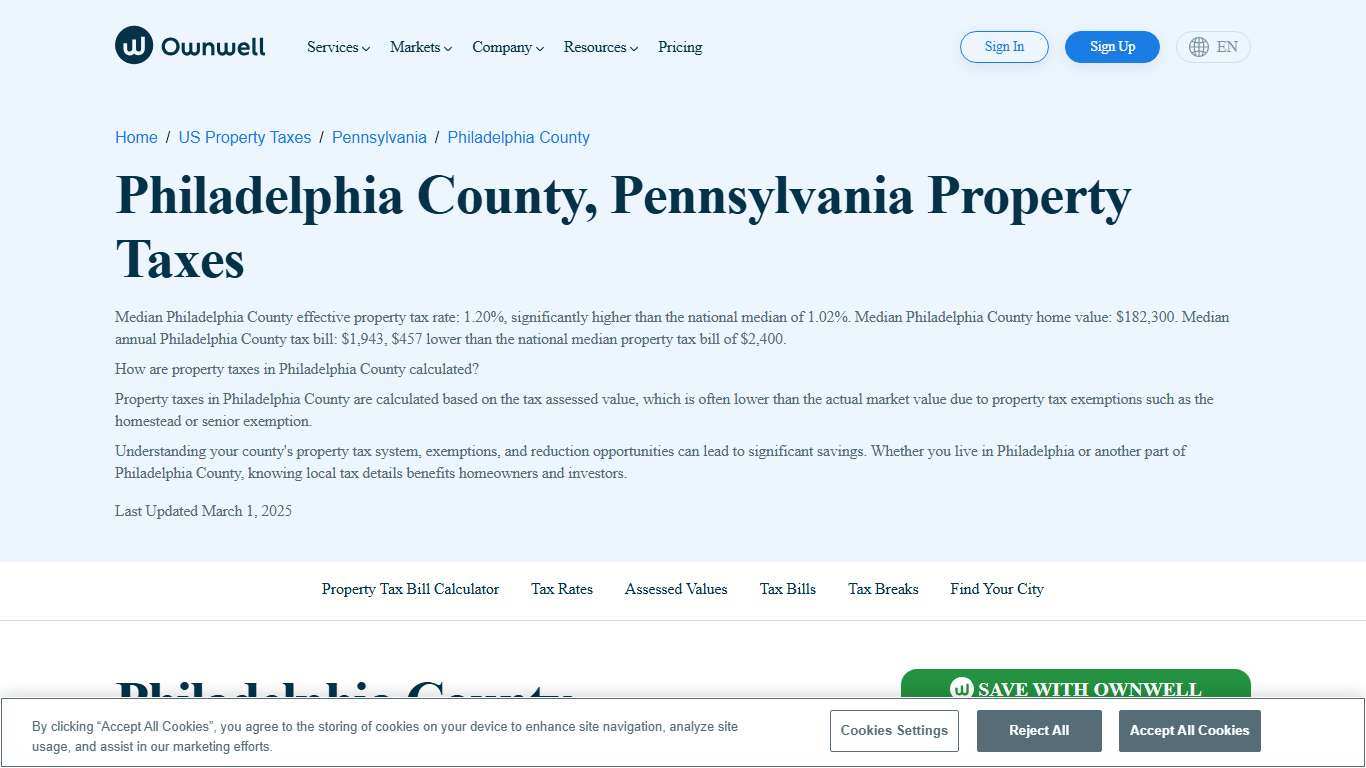 Philadelphia County, Pennsylvania Property Taxes - Ownwell