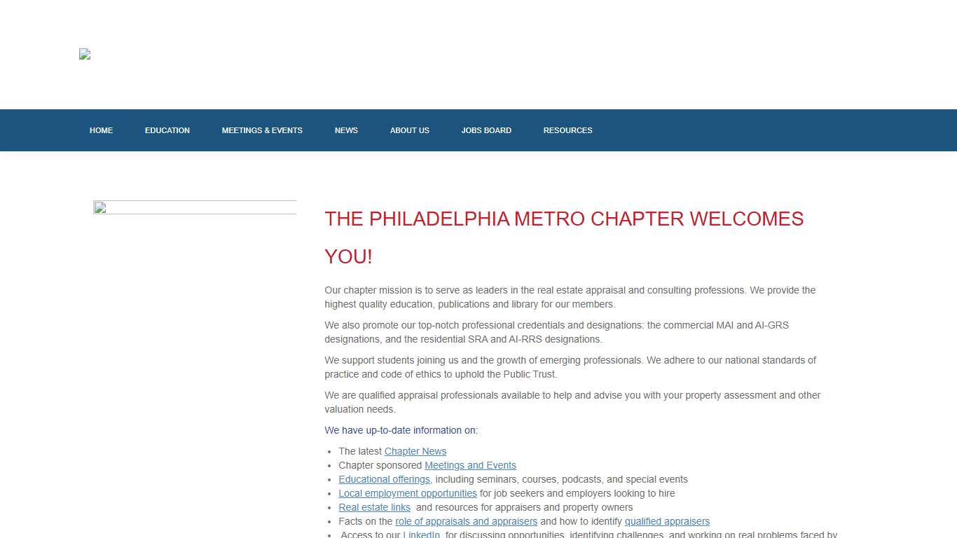 Philadelphia Metro Chapter – Appraisal Institute